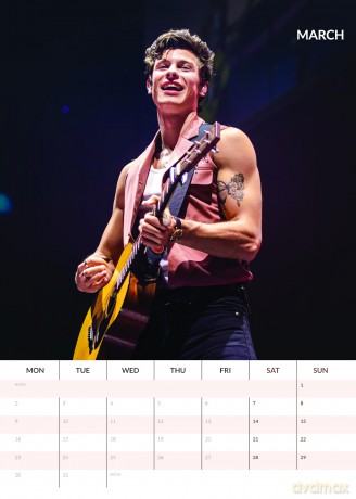 Shawn Mendes: Shawn Mendes 2026 Unofficial Calendar [KALENDARZ]