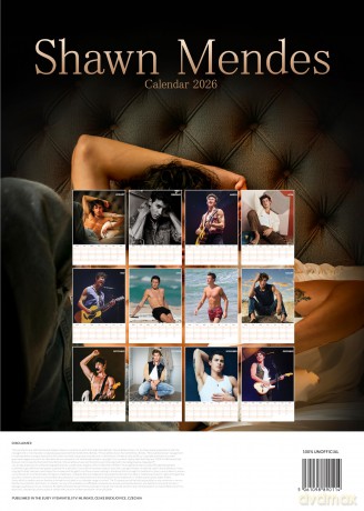 Shawn Mendes: Shawn Mendes 2026 Unofficial Calendar [KALENDARZ]
