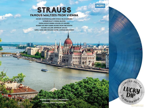 Vienna Volksoper Orchestra - Vienna Opera Orchestra: Strauss - Famous Waltzes From Vienna (Lucky Dip Marble) [Winyl]