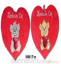 Serce Kocham Cię - Miś 37cm MIX