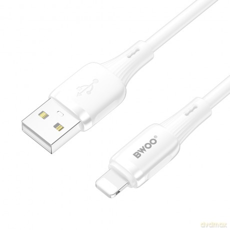 BWOO kabel 3A silikonowy X329L usb-c - lightning 3A 1m biały