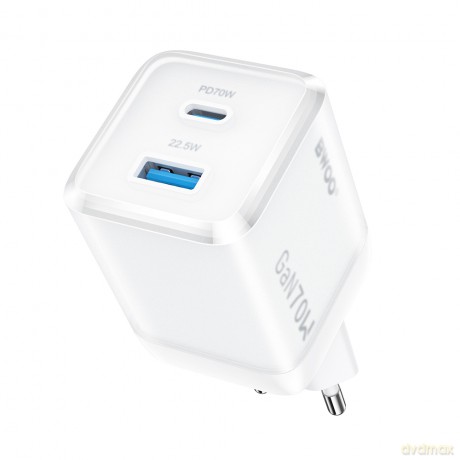 BWOO ładowarka sieciowa GaN CDA224 QC 70W 1 x USB 1x USB-C
