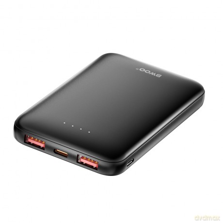 BWOO power bank P72 QC 22.5W PD 20W 5000 mAh z 2 x USB-A 1 x USB-C czarny