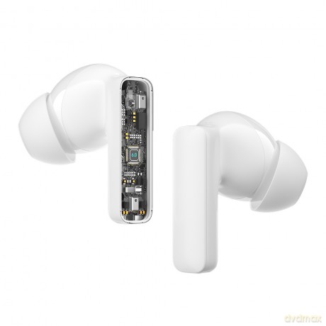 BWOO słuchawki Bluetooth BW40 TWS ANC z wyświetlaczem lcd biale