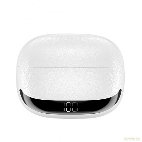 BWOO słuchawki Bluetooth BW40 TWS ANC z wyświetlaczem lcd biale