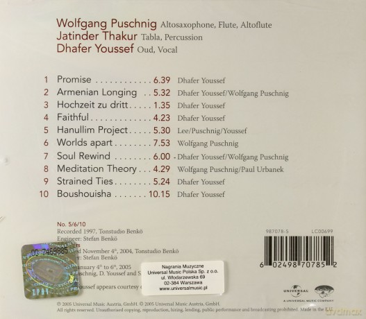 Wolfgang Pusching: Odem [CD]