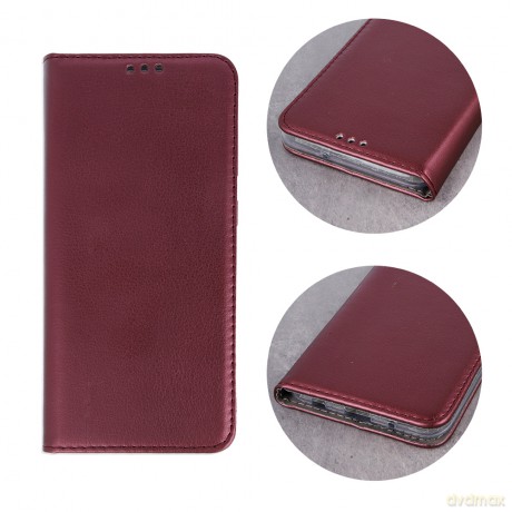 Etui Smart Magnetic do Honor X5c Plus burgundowe