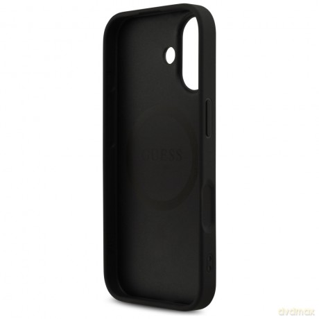 Guess nakładka 4G Printed Stripes MagSafe do iPhone 17 czarna