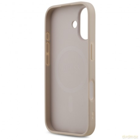 Guess nakładka 4G Printed Stripes MagSafe do iPhone 17 różowa