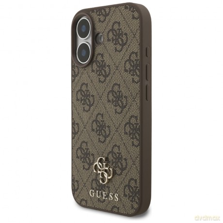Guess nakładka 4G Small Classic Logo MagSafe do iPhone 17 brązowa