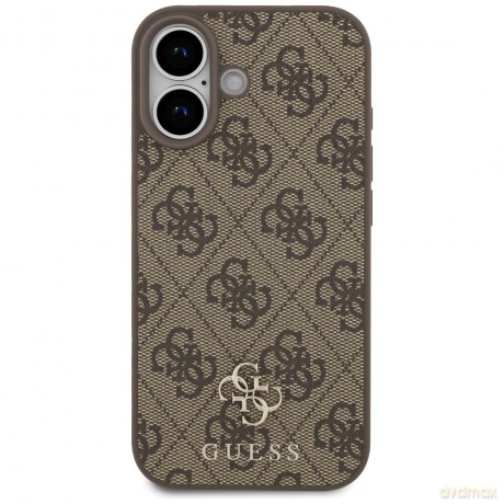 Guess nakładka 4G Small Classic Logo MagSafe do iPhone 17 brązowa