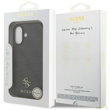 Guess nakładka 4G Small Classic Logo MagSafe do iPhone 17 czarna