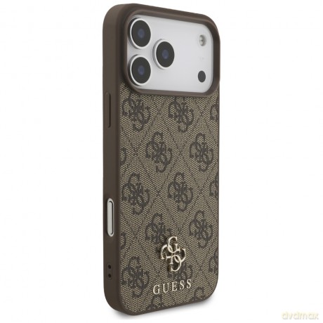 Guess nakładka 4G Small Classic Logo MagSafe do iPhone 17 Pro Max brązowa