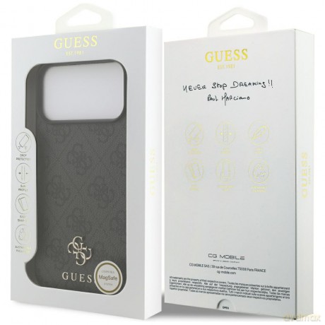 Guess nakładka 4G Small Classic Logo MagSafe do iPhone 17 Pro Max czarna