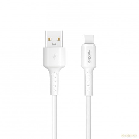 Maxlife kabel MXUC-13 USB-A - USB-C 1,0 m 3,0A biały