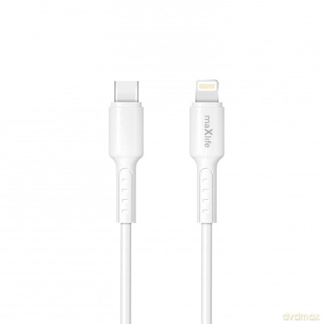 Maxlife kabel MXUC-13 USB-C - Lightning 1,0 m 27W biały