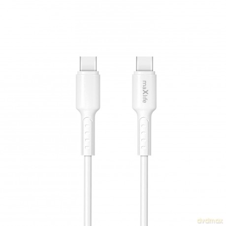 Maxlife kabel MXUC-13 USB-C - USB-C 1,0 m 60W biały