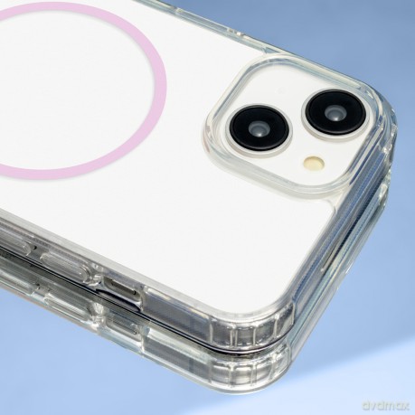 Nakładka Anti Shock Thin Mag do iPhone 17 Pro Max 6,9" różowa open ring