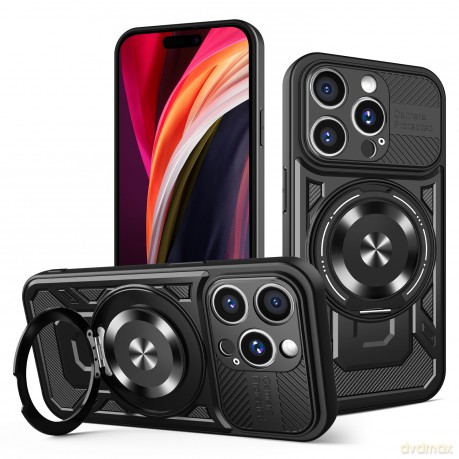 Nakładka Defender Armor Mag do iPhone 15 Pro Max 6,7" czarna