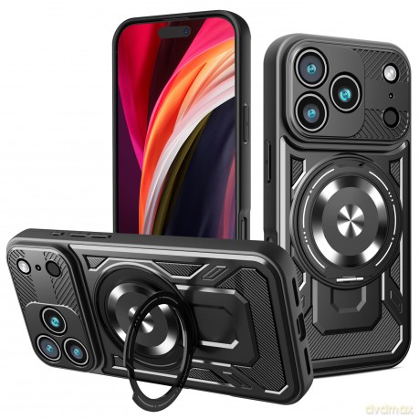 Nakładka Defender Armor Mag do iPhone 17 Pro 6,3" czarna