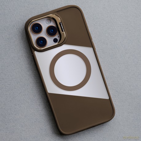 Nakładka Fusion Mag do iPhone 12 / 12 Pro 6,1" brązowa