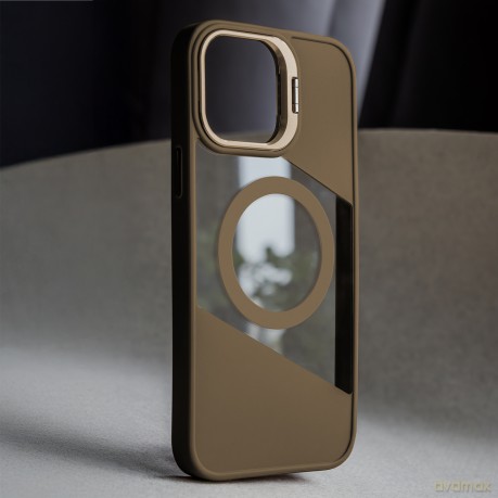 Nakładka Fusion Mag do iPhone 12 / 12 Pro 6,1" brązowa