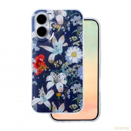 Nakładka Glow Glam do iPhone 16 6,1" niebieska