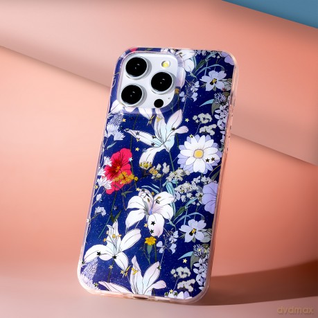 Nakładka Glow Glam do iPhone 16 6,1" niebieska