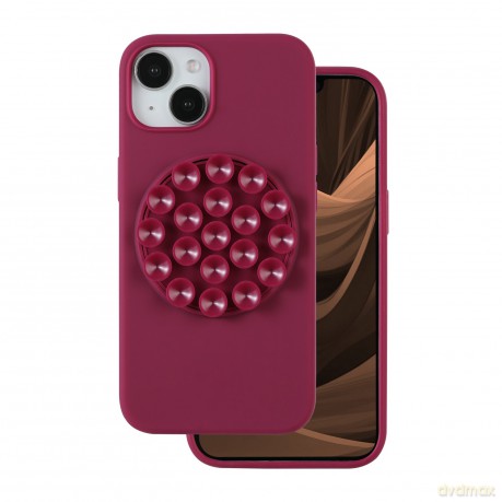 Nakładka Silicone Stick do iPhone 14 Pro 6,1" bordowa