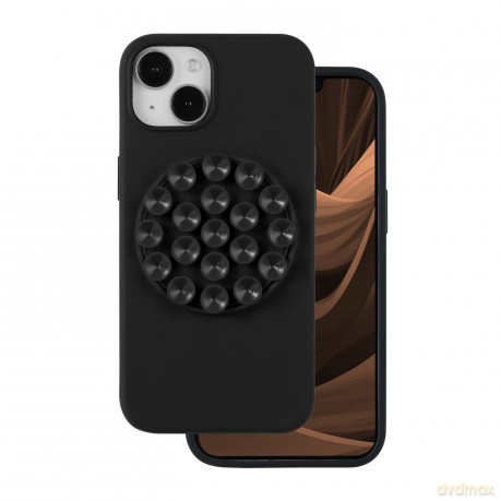 Nakładka Silicone Stick do iPhone 15 6,1" czarna