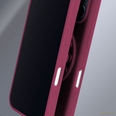 Nakładka Silicone Stick do iPhone 15 Pro 6,1" bordowa