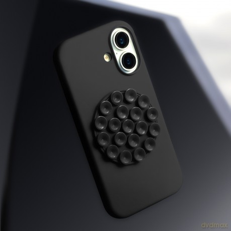 Nakładka Silicone Stick do iPhone 16 6,1" czarna