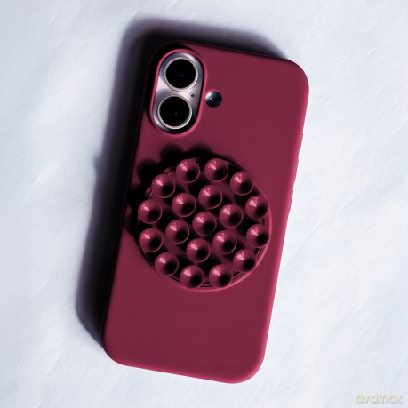 Nakładka Silicone Stick do iPhone 16 Pro Max 6,9" bordowa