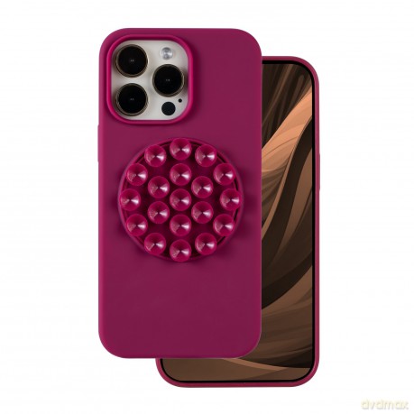 Nakładka Silicone Stick do iPhone 17 6,3" bordowa