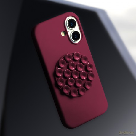 Nakładka Silicone Stick do iPhone 17 6,3" bordowa
