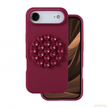 Nakładka Silicone Stick do iPhone 17 Air 6,6" bordowa