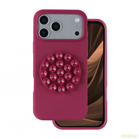 Nakładka Silicone Stick do iPhone 17 Pro 6,3" bordowa