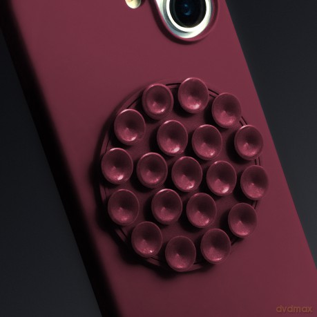 Nakładka Silicone Stick do iPhone 17 Pro Max 6,9" bordowa