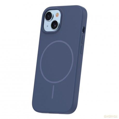 Nakładka Silicone Thin Mag do iPhone 14 6,1" ciemnoniebieska
