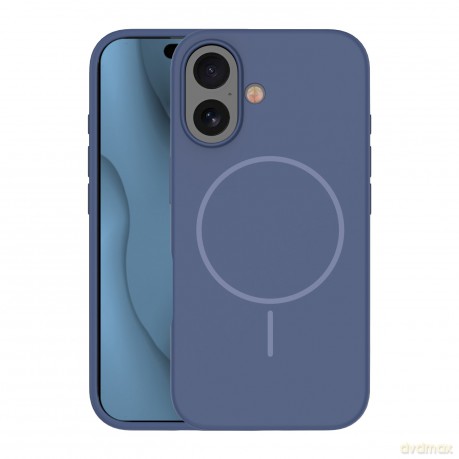 Nakładka Silicone Thin Mag do iPhone 16 6,1" ciemnoniebieska
