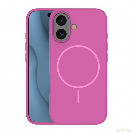 Nakładka Silicone Thin Mag do iPhone 16 6,1" fuksja