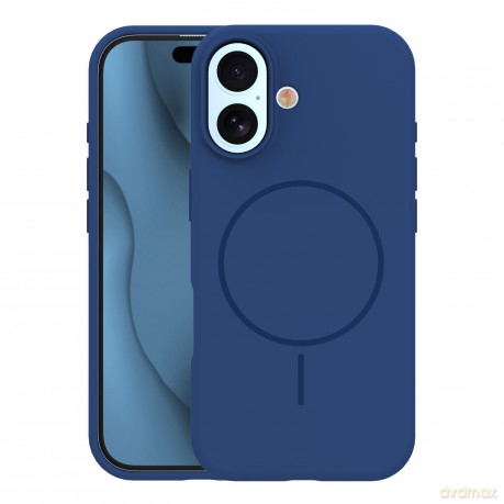 Nakładka Silicone Thin Mag do iPhone 17 6,3" granatowy