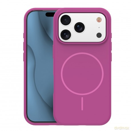 Nakładka Silicone Thin Mag do iPhone 17 Pro 6,3" fuksja