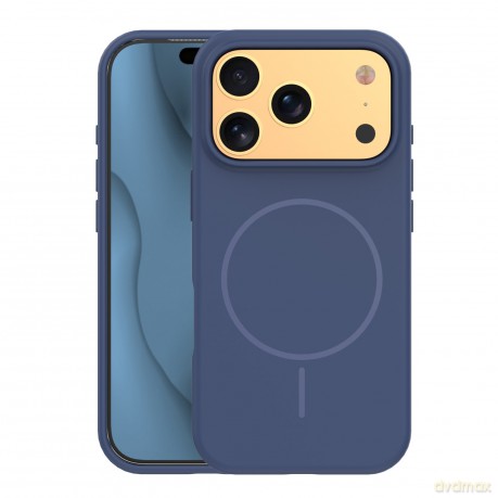 Nakładka Silicone Thin Mag do iPhone 17 Pro Max 6,9" ciemnoniebieska