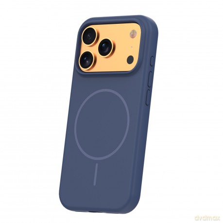 Nakładka Silicone Thin Mag do iPhone 17 Pro Max 6,9" ciemnoniebieska