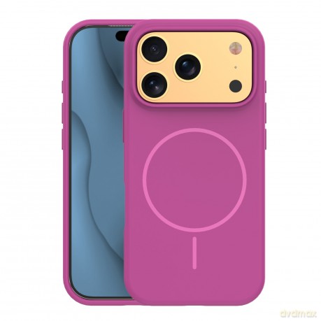 Nakładka Silicone Thin Mag do iPhone 17 Pro Max 6,9" fuksja