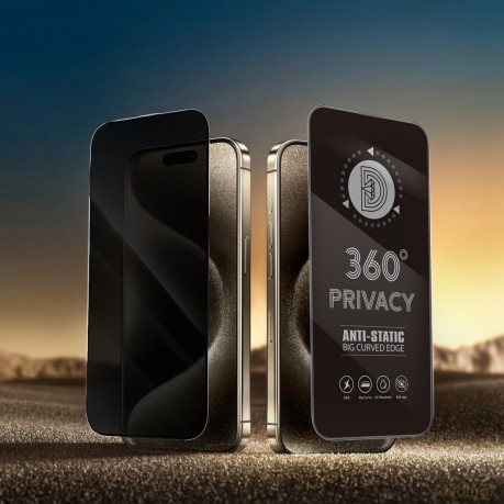 Szkło hartowane Privacy 360 do iPhone 13 Pro Max / 14 Plus
