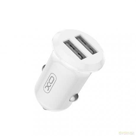XO ładowarka samochodowa CC67 12W 2x USB biała