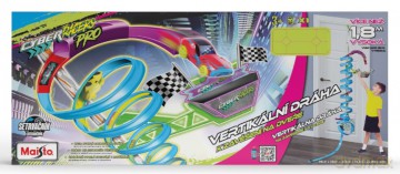 Maisto Cyber Racers, Play set - Pionowy tor na drzwi z samochodzikiem, wysokość ok. 2m