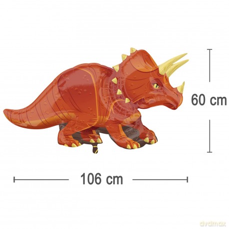 Balon foliowy dinozaur triceratops 107cm